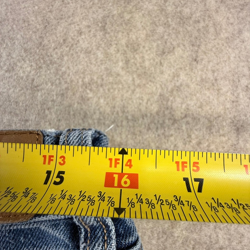 American Eagle Barrel Jeans Womens 6 Medium Wash Curved Leg High Rise Denim - Picture 8 of 8